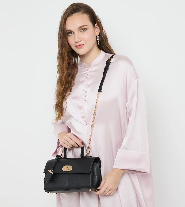ANNE KLEIN  Anne Klein Twist Lock Top Handle Bag for Women | Best Price UAE
